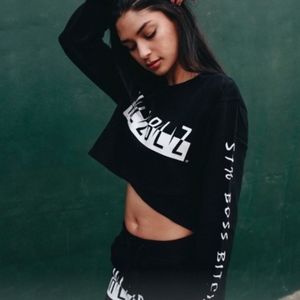 HLZ BLZ Graphic Print Crop Top